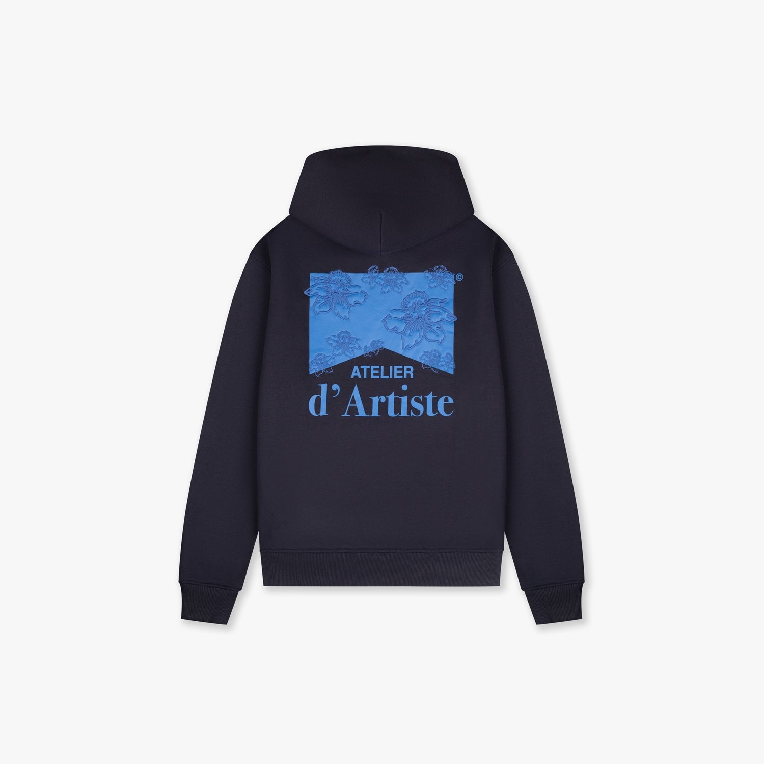 CROYEZ ATELIER FLOWER HOODIE | NAVY