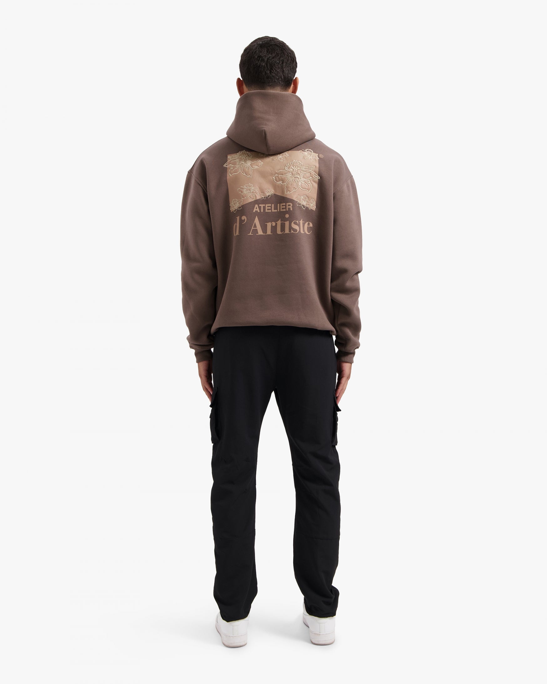 CROYEZ ATELIER FLOWER HOODIE | BROWN