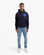 CROYEZ ATELIER FLOWER HOODIE | NAVY