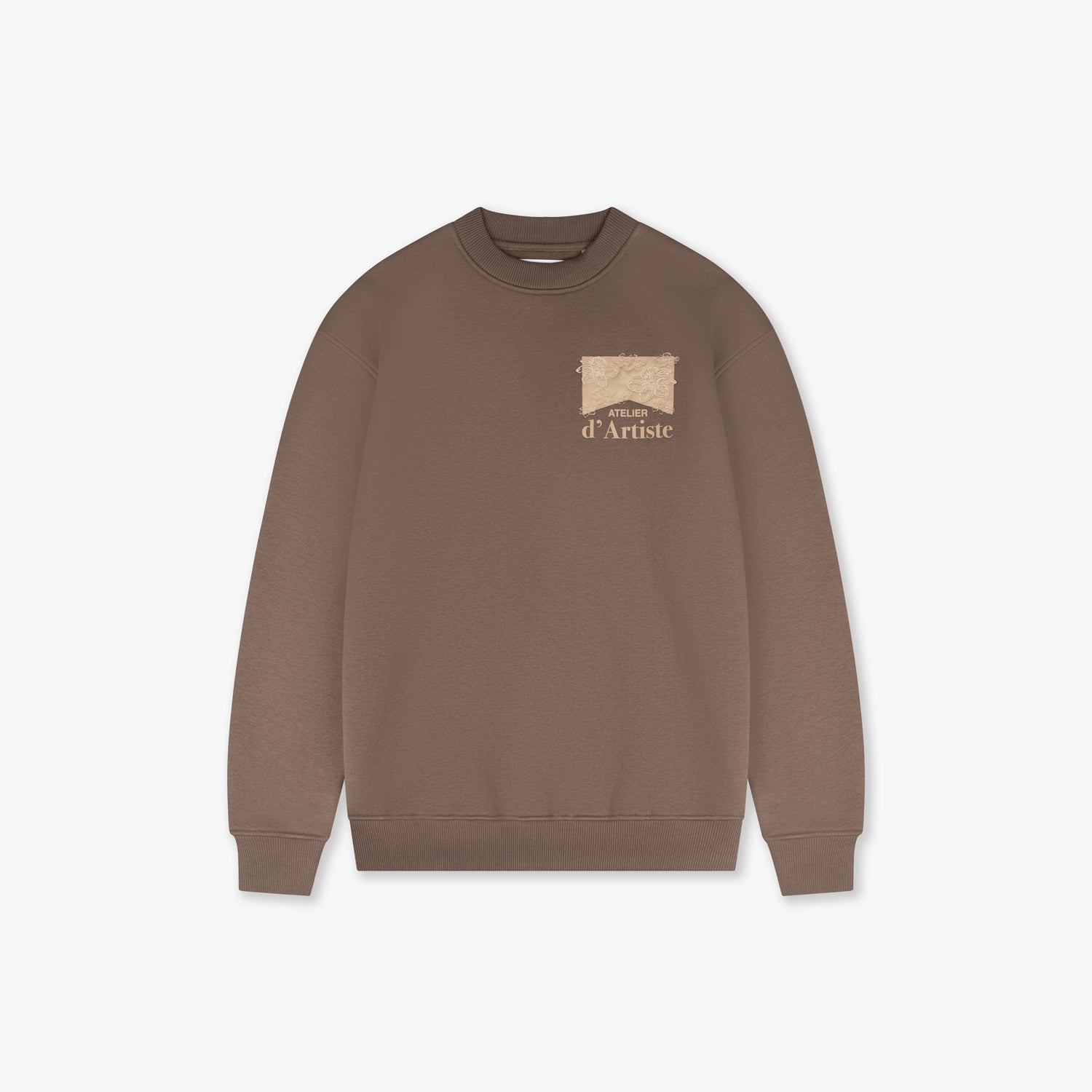 CROYEZ ATELIER FLOWER SWEATER | BROWN