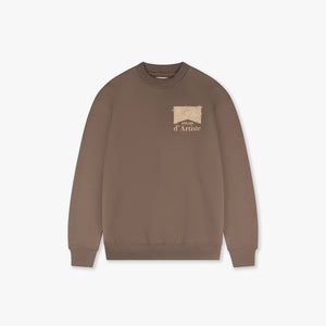 CROYEZ ATELIER FLOWER SWEATER | BROWN