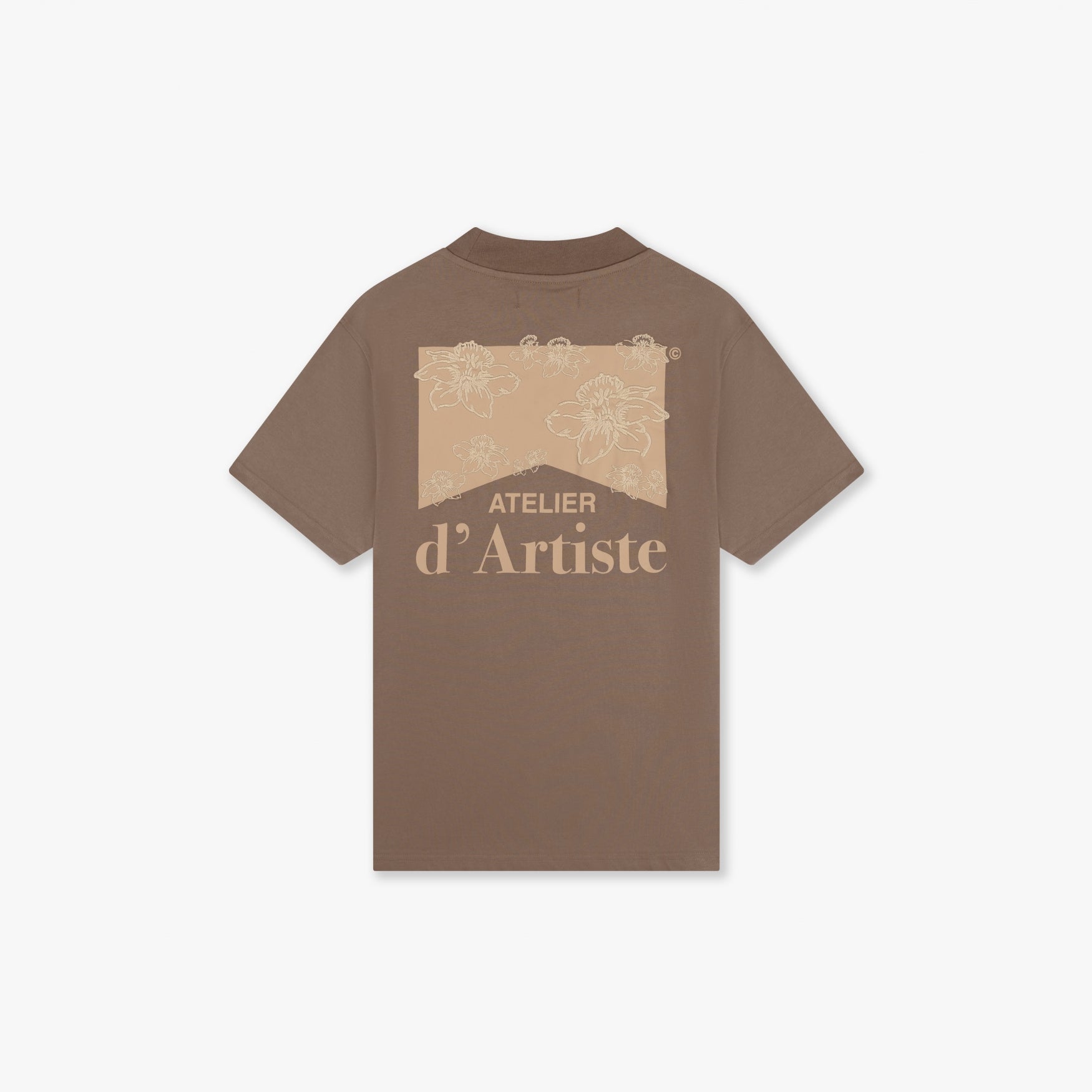 CROYEZ ATELIER FLOWER T-SHIRT | BROWN