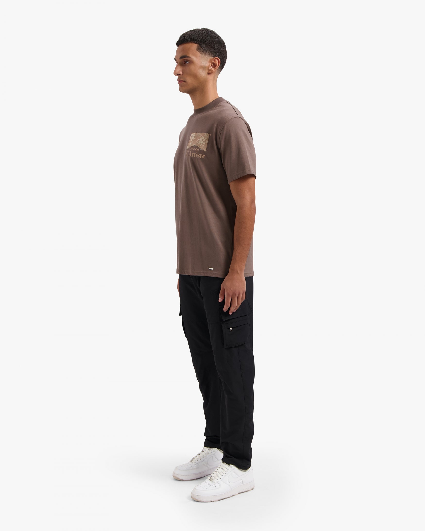 CROYEZ ATELIER FLOWER T-SHIRT | BROWN