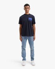 CROYEZ ATELIER FLOWER T-SHIRT | NAVY