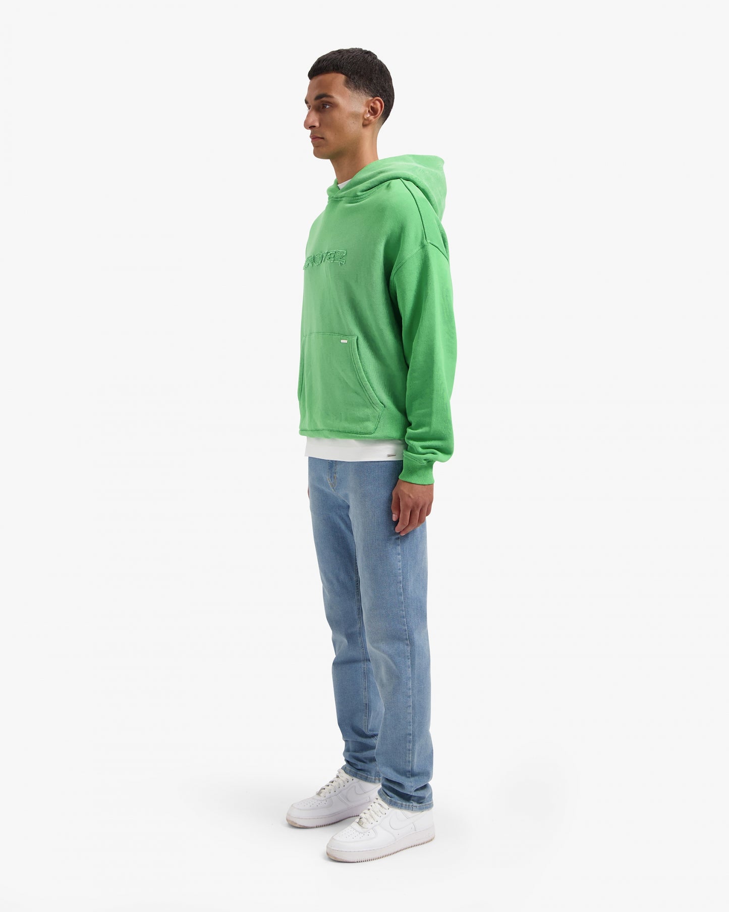 CROYEZ CUTOUT HOODIE - GREEN