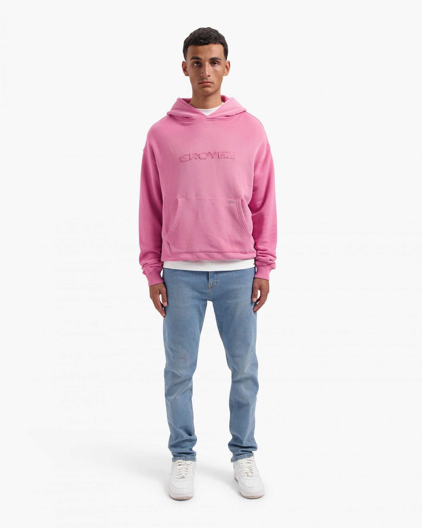 CROYEZ CUTOUT HOODIE - HOT PINK