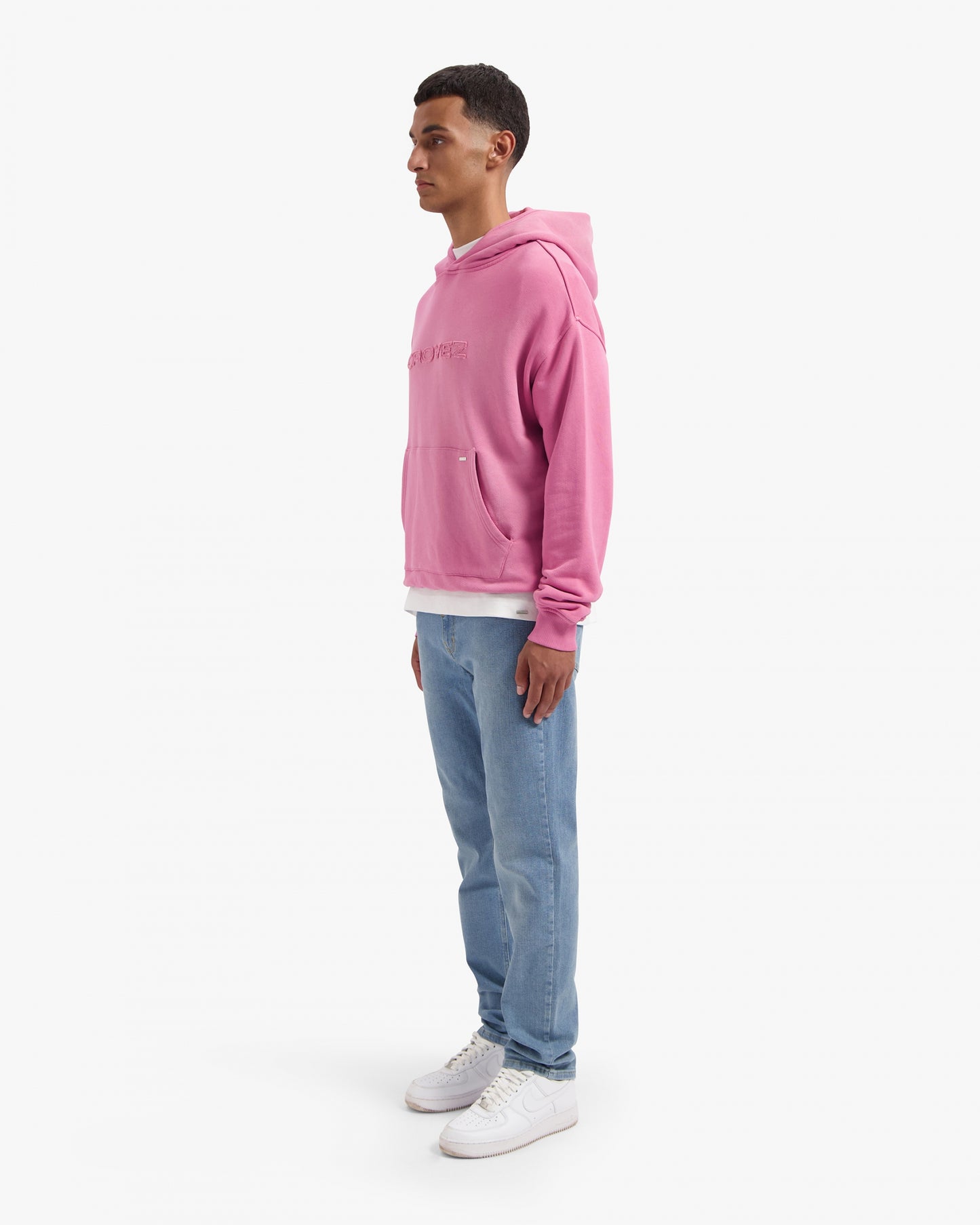 CROYEZ CUTOUT HOODIE - HOT PINK