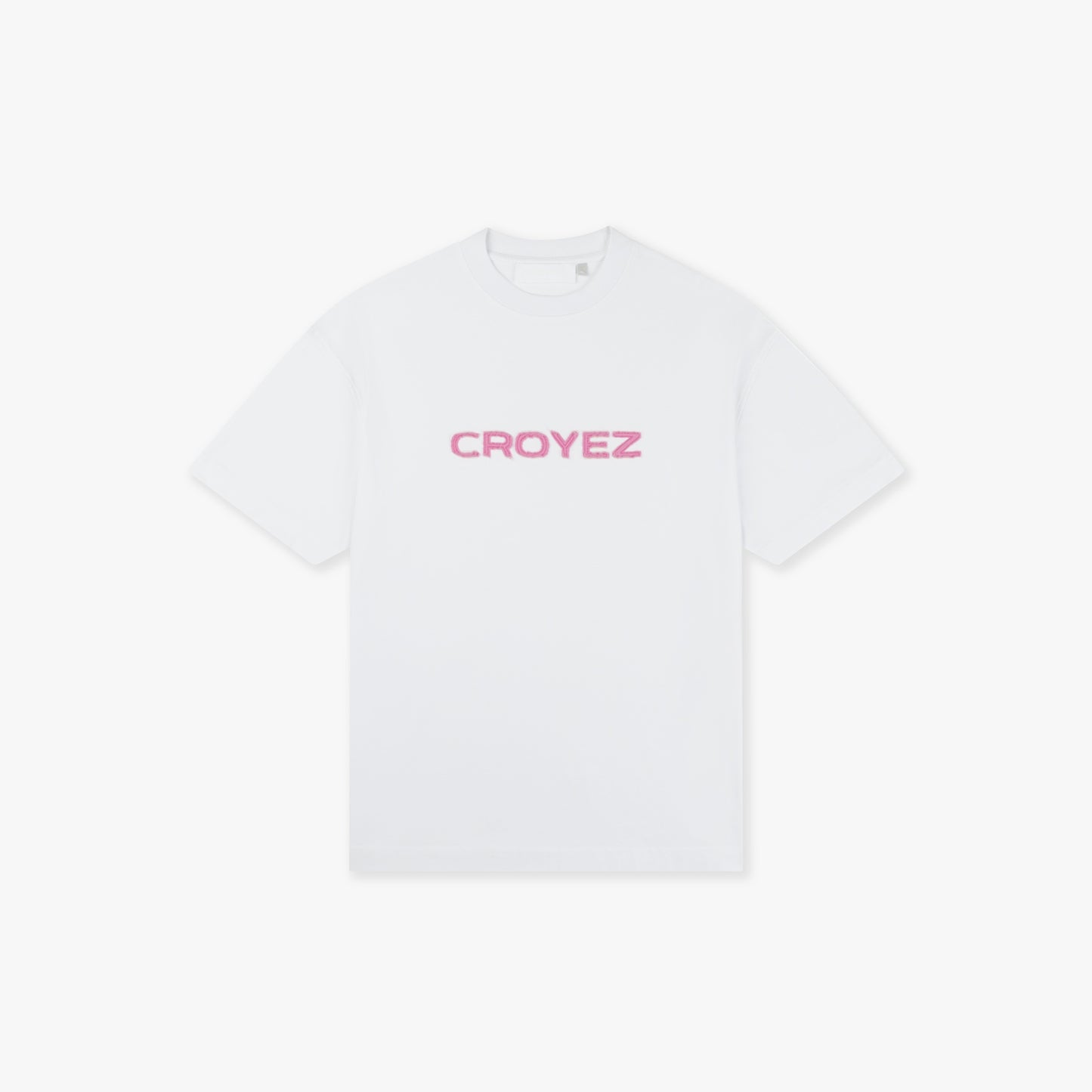 CROYEZ CUTOUT T-SHIRT - WHITE / HOT PINK