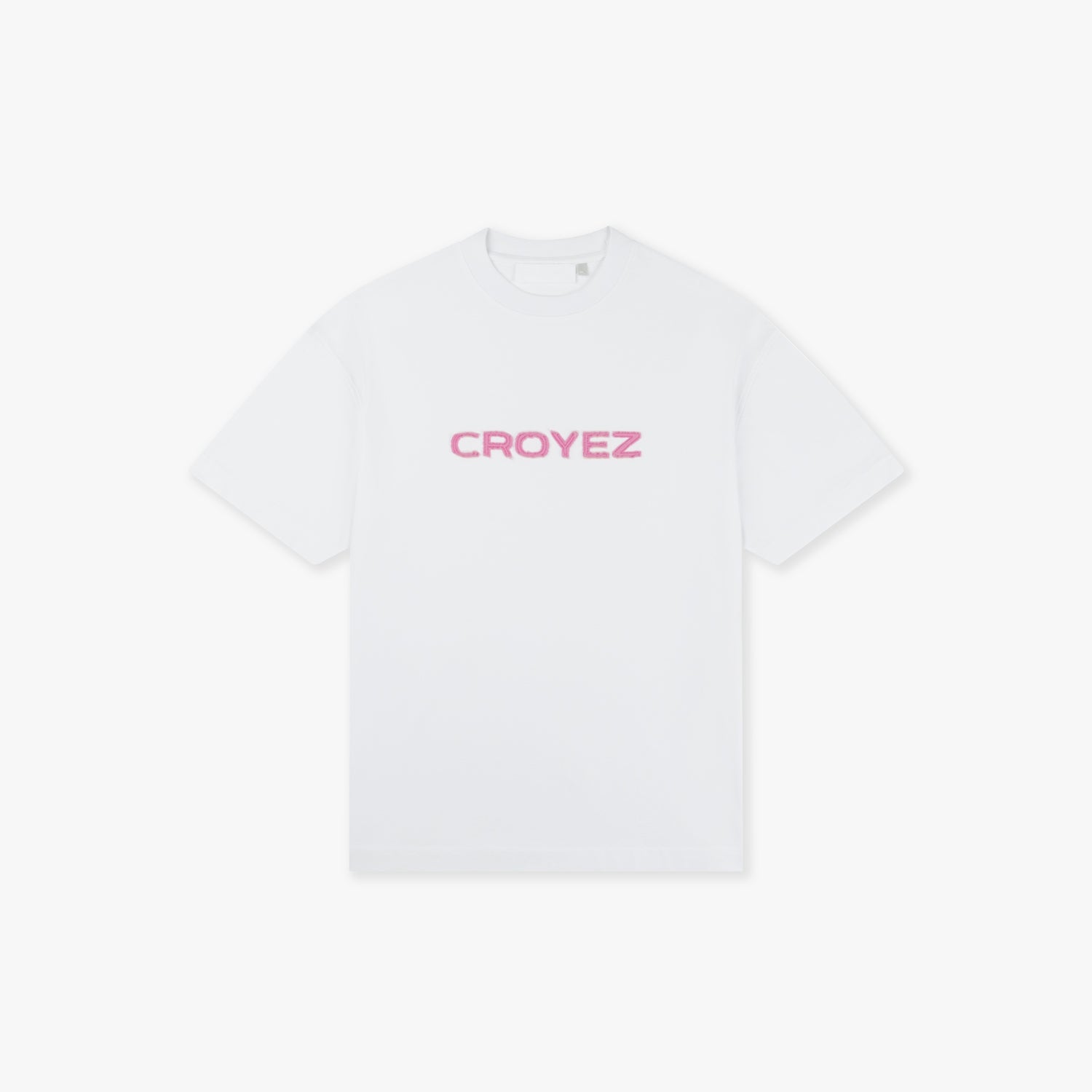 CROYEZ CUTOUT T-SHIRT - WHITE / HOT PINK