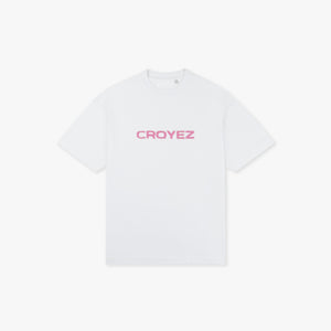CROYEZ CUTOUT T-SHIRT | WHITE / HOT PINK