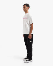 CROYEZ CUTOUT T-SHIRT | WHITE / HOT PINK