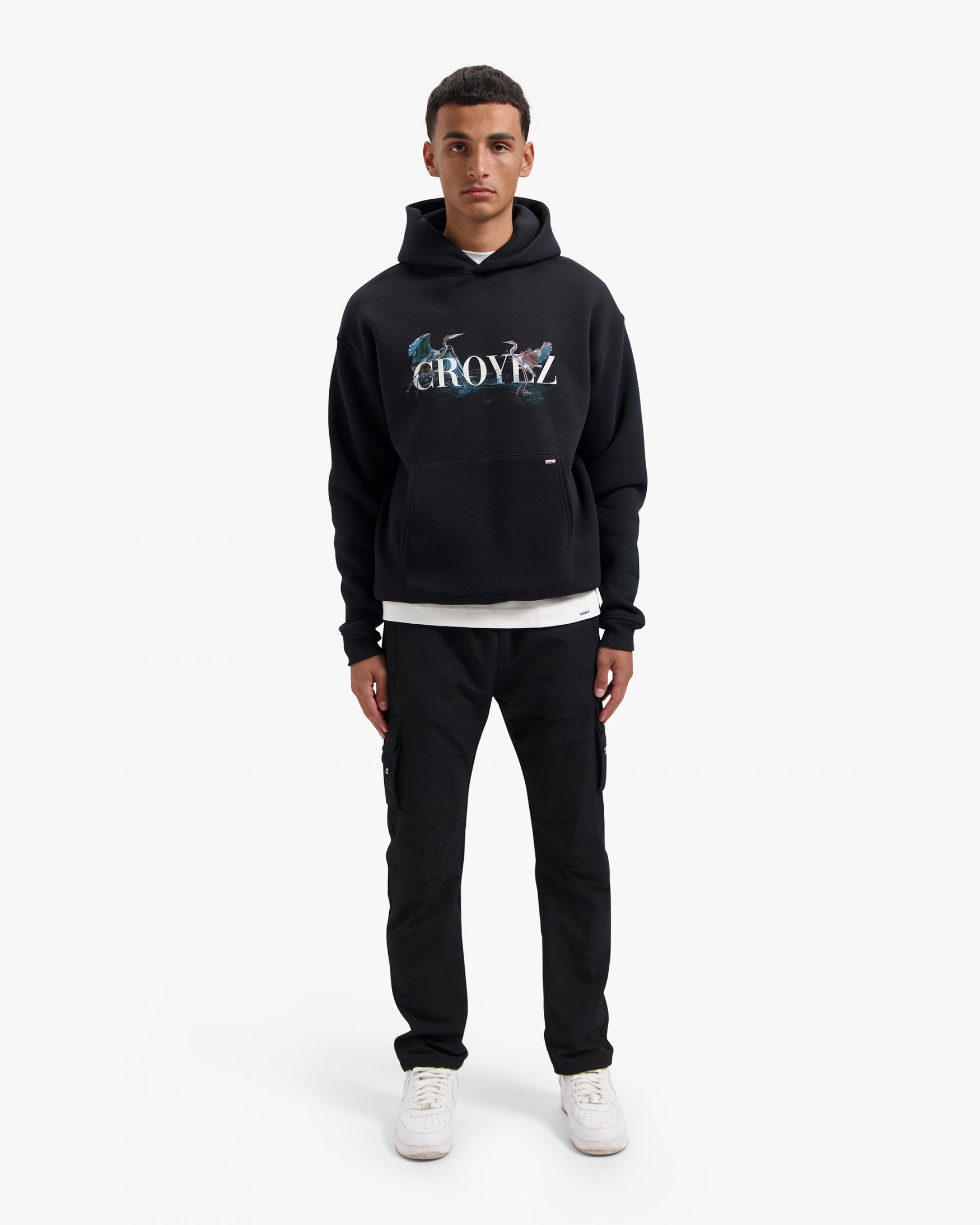 CROYEZ BLUE HERON HOODIE | VINTAGE BLACK