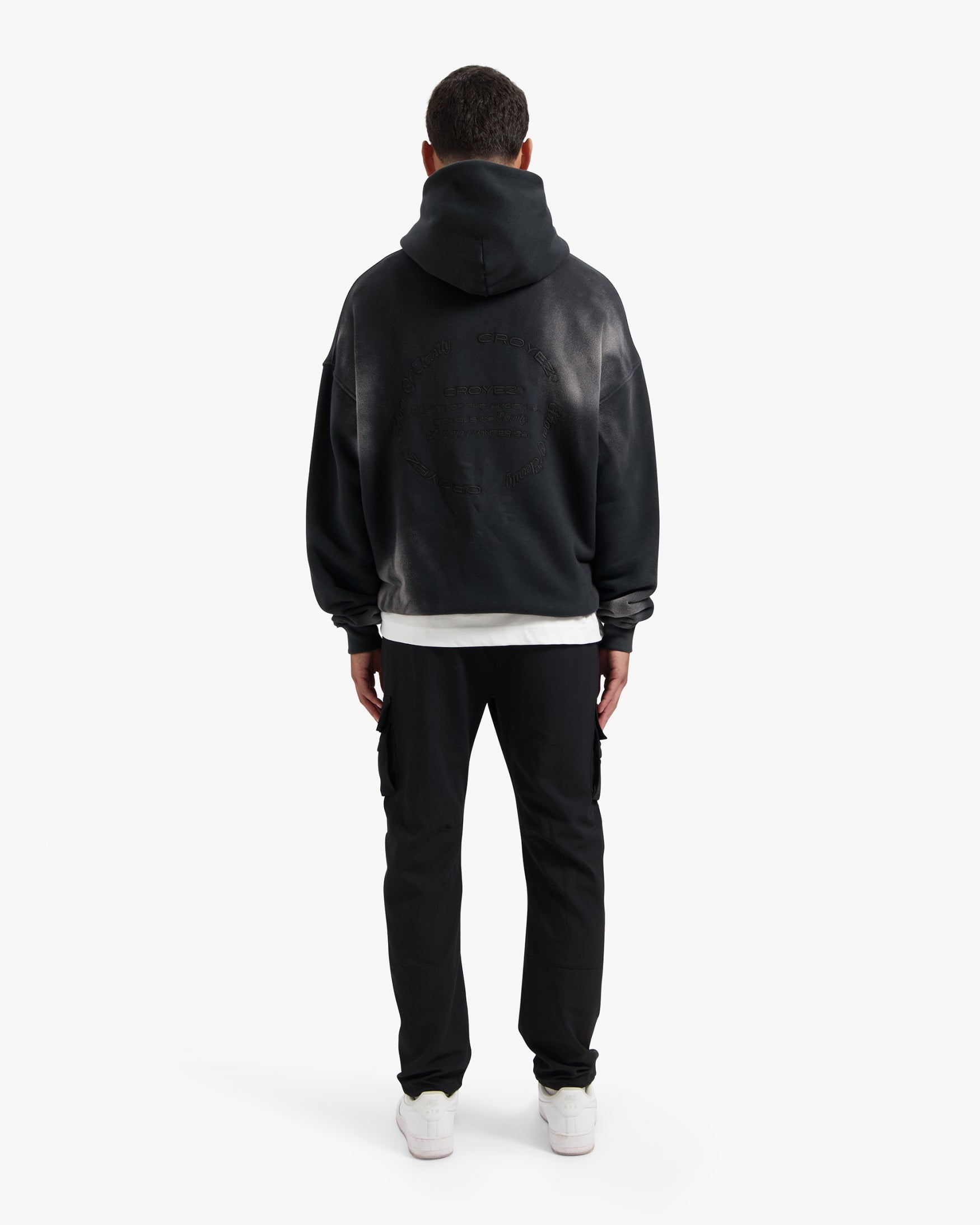CROYEZ CLOUD WASHING HOODIE | VINTAGE BLACK