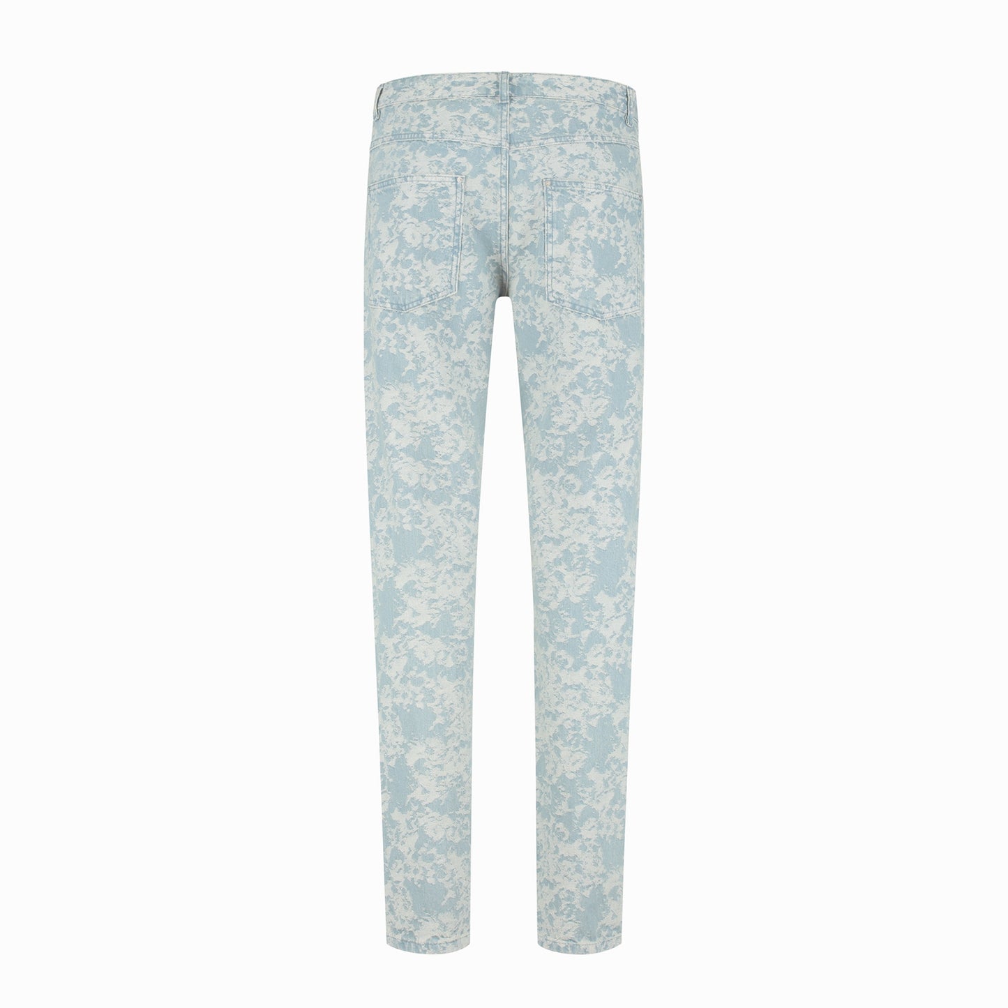 CROYEZ JACQUARD CAMO JEANS - LIGHT BLUE