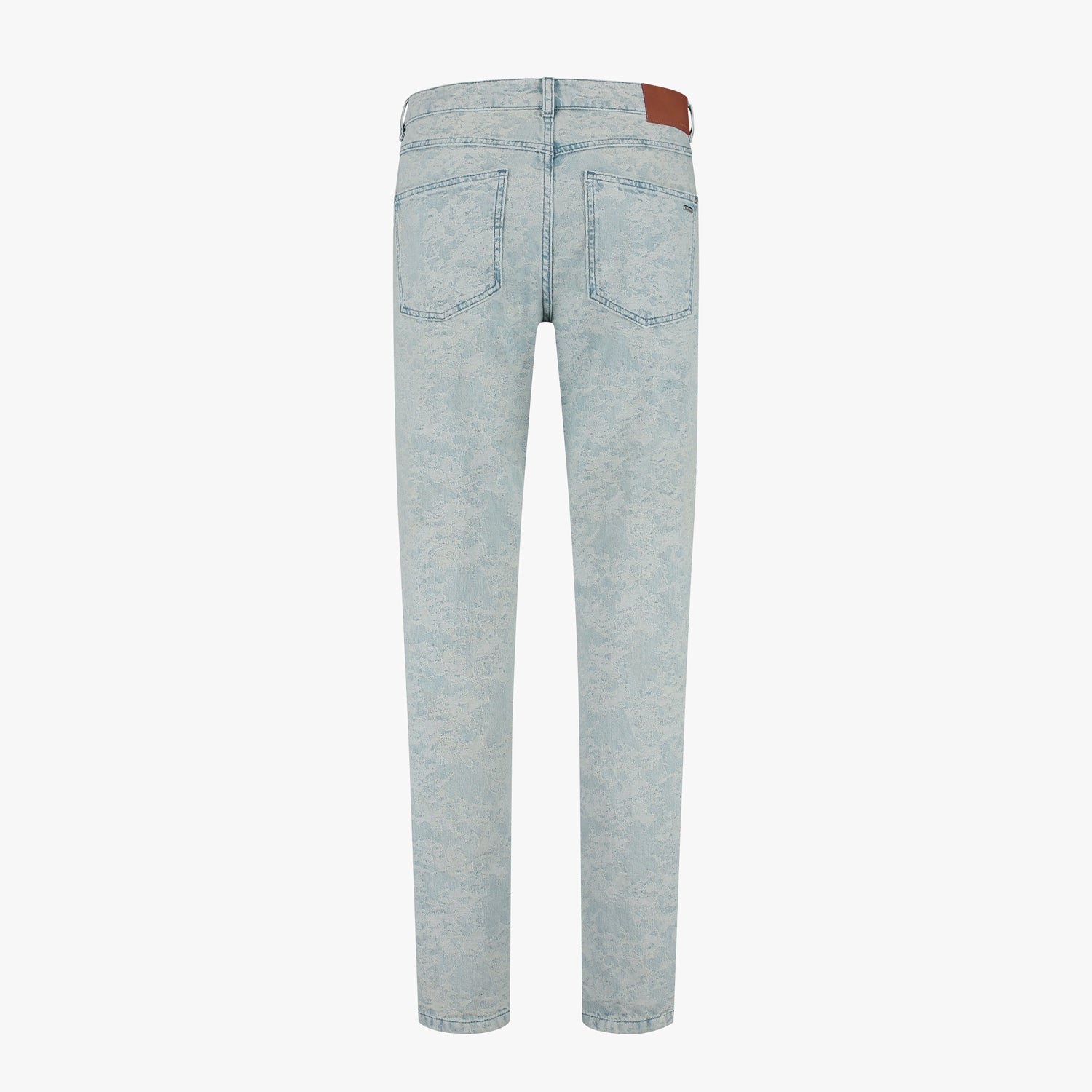 CROYEZ JACQUARD CAMO JEANS - LIGHT BLUE