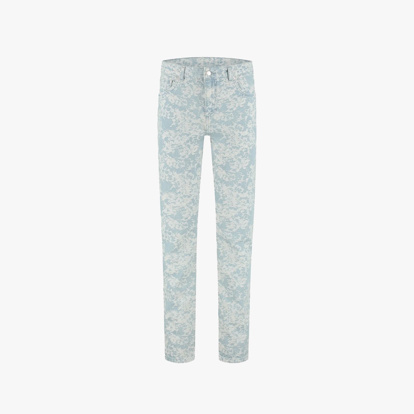 CROYEZ JACQUARD CAMO JEANS | LIGHT BLUE