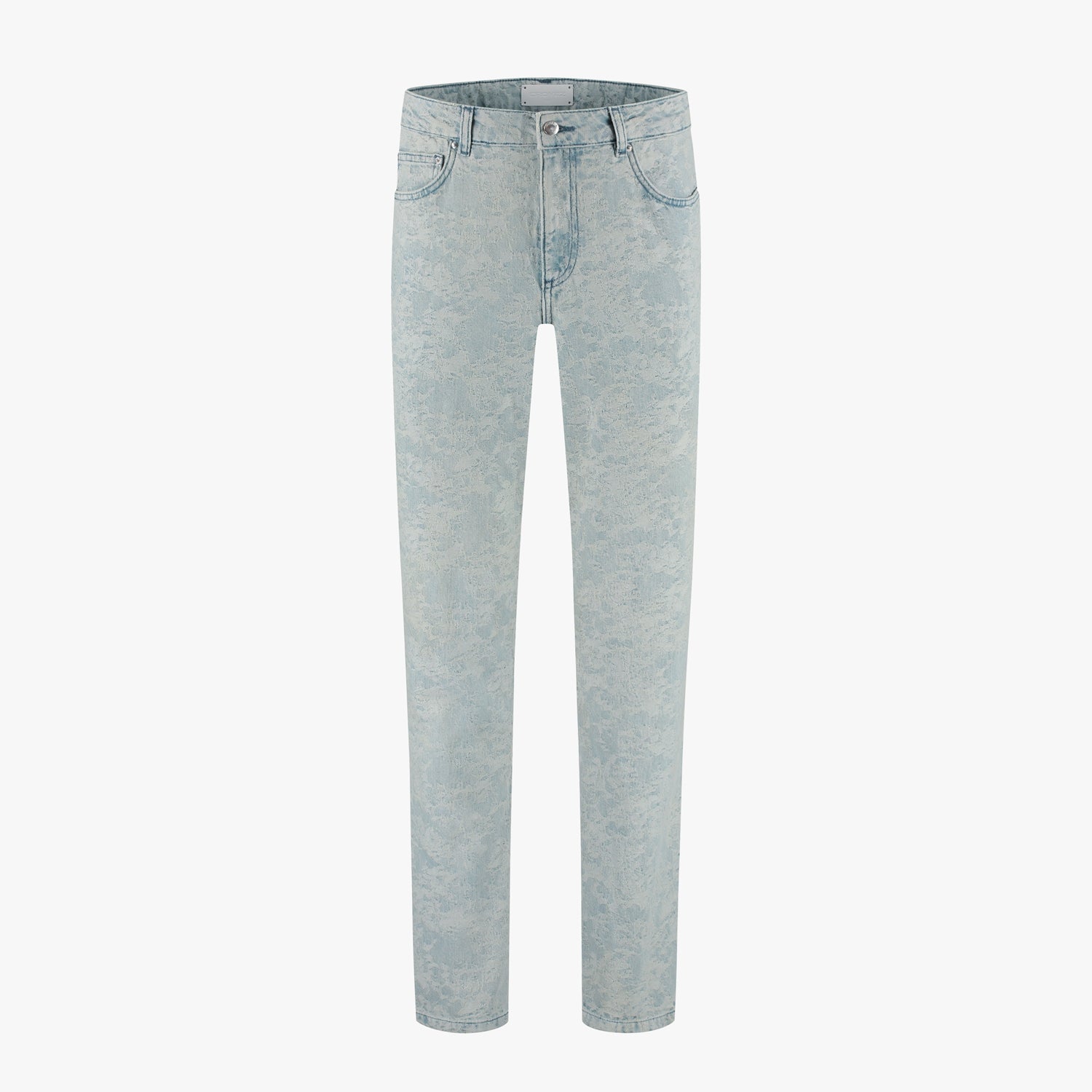 CROYEZ JACQUARD CAMO JEANS - LIGHT BLUE