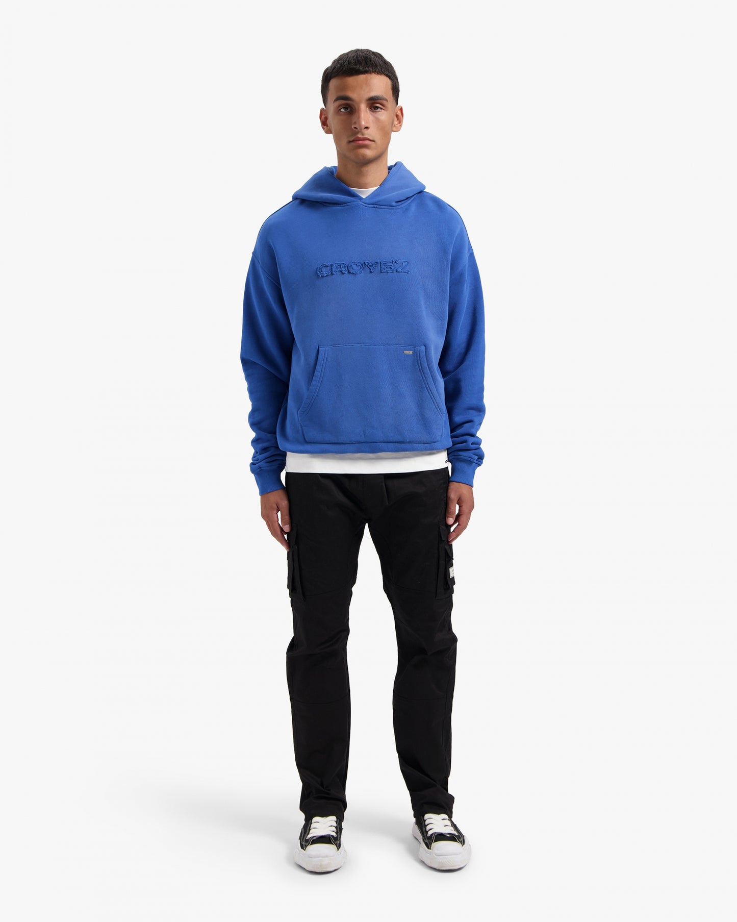 CROYEZ CUTOUT HOODIE - COBALT BLUE