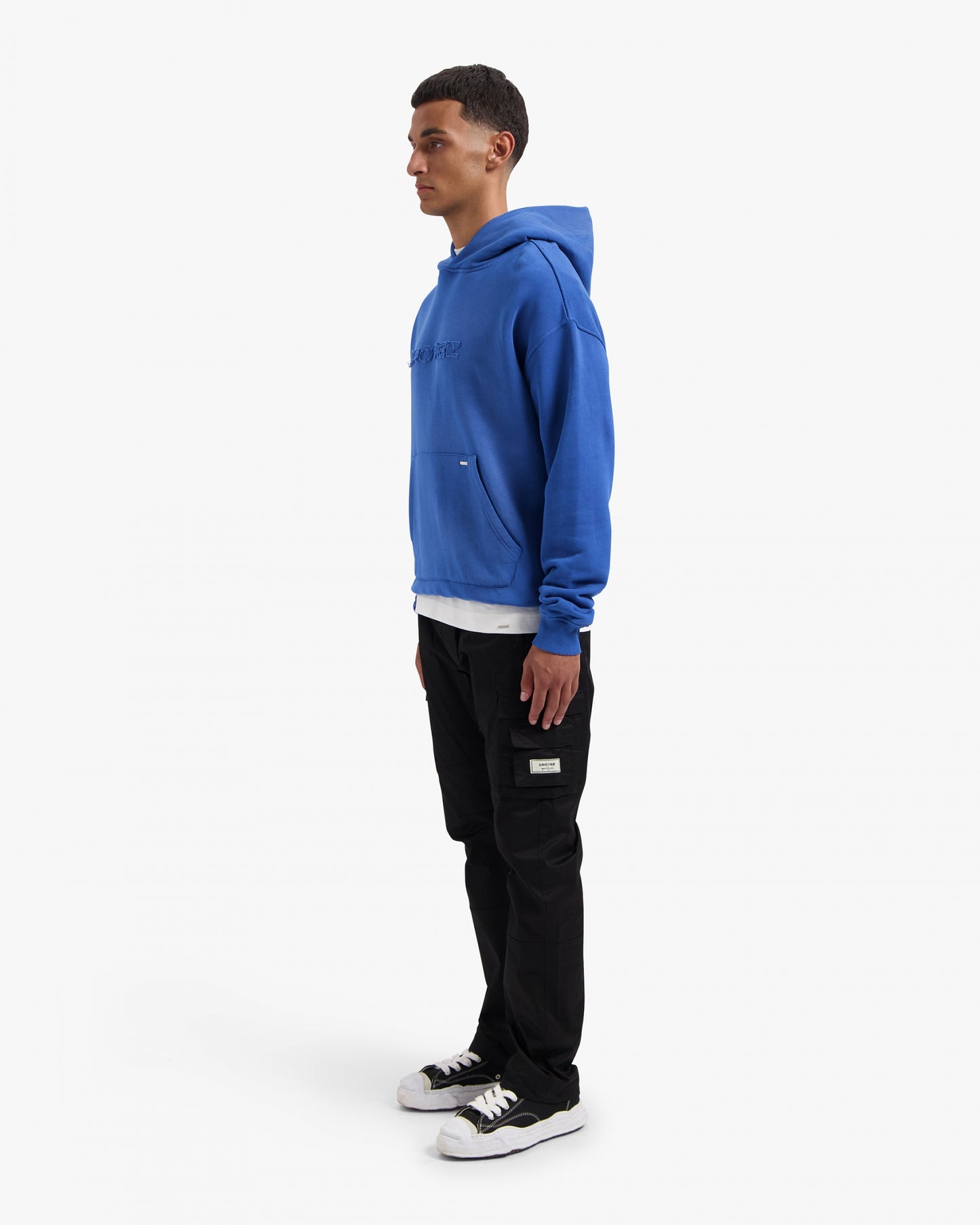 CROYEZ CUTOUT HOODIE - COBALT BLUE