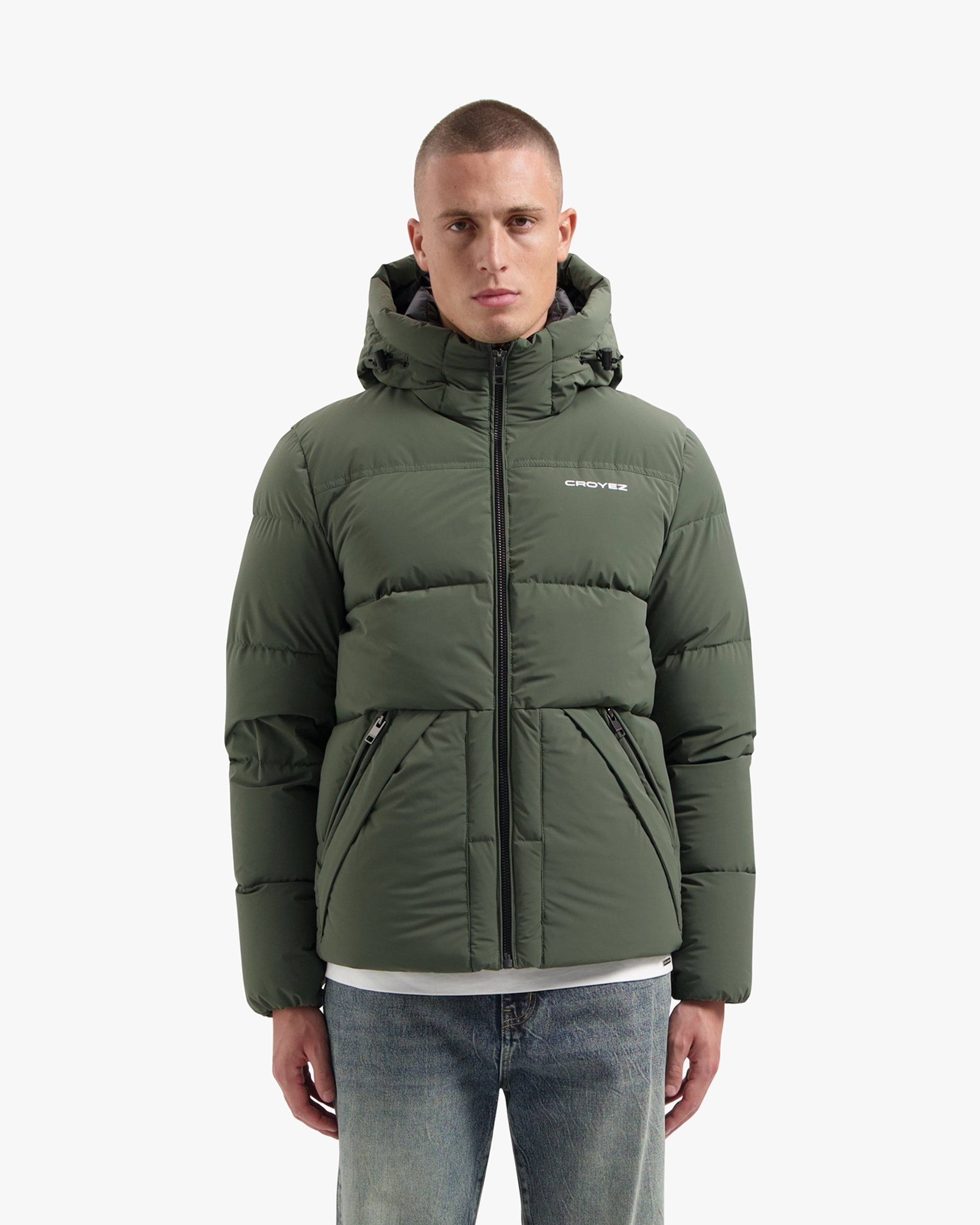 CROYEZ DOWN PUFFER JACKET | DARK GREEN