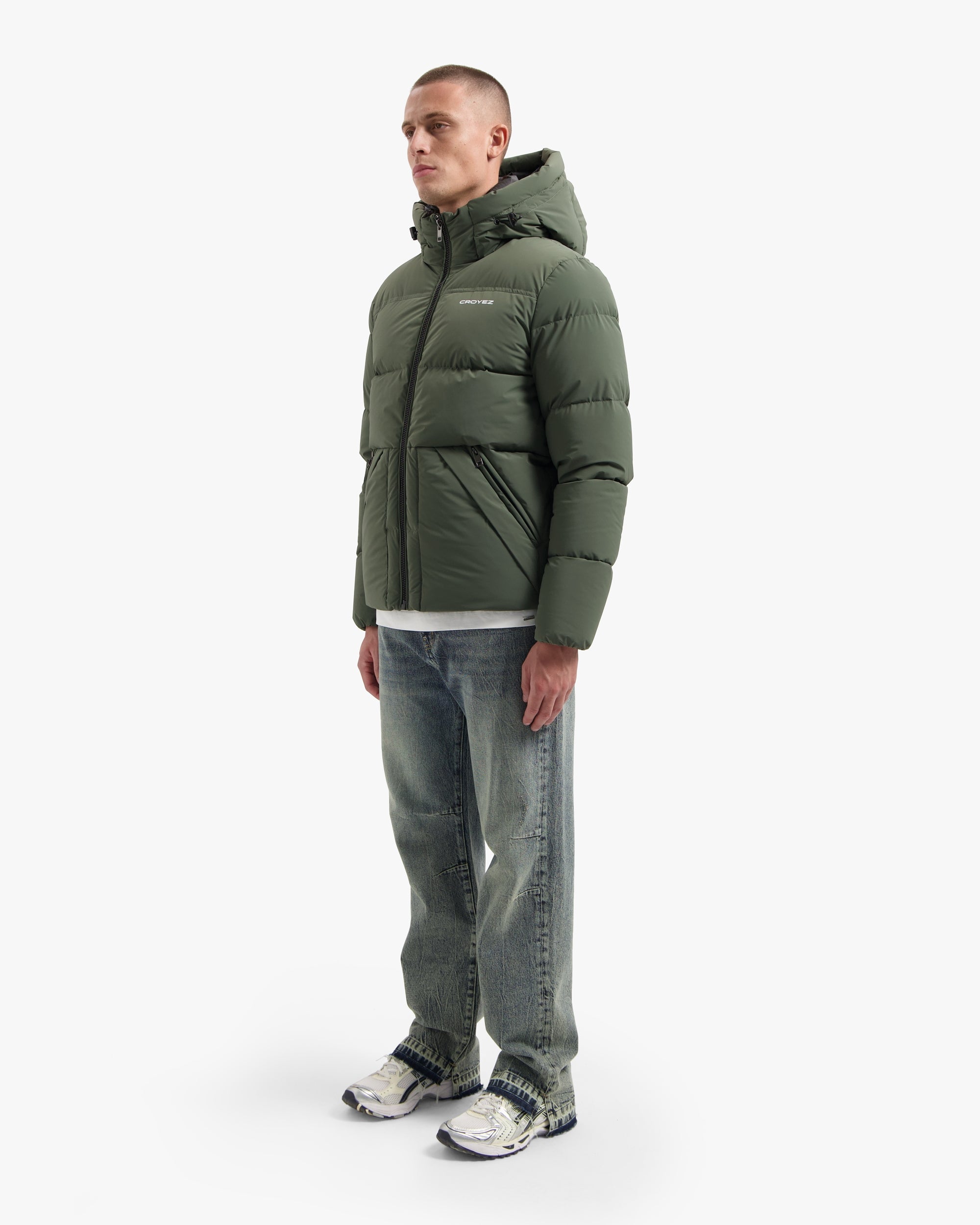 CROYEZ DOWN PUFFER JACKET | DARK GREEN