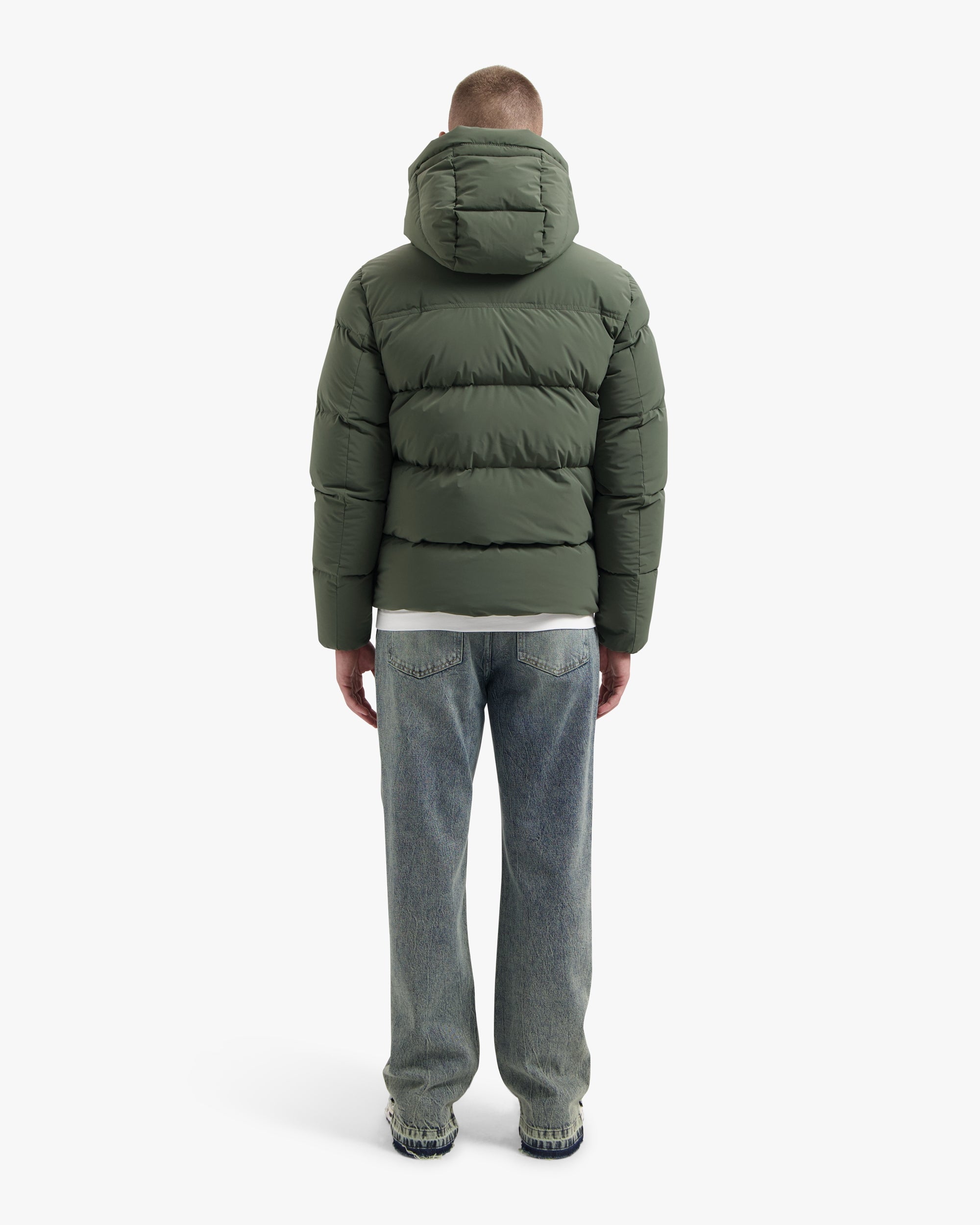 CROYEZ DOWN PUFFER JACKET | DARK GREEN