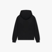 CROYEZ FLUFFY ESSENCE KNIT ZIP-HOODIE | BLACK