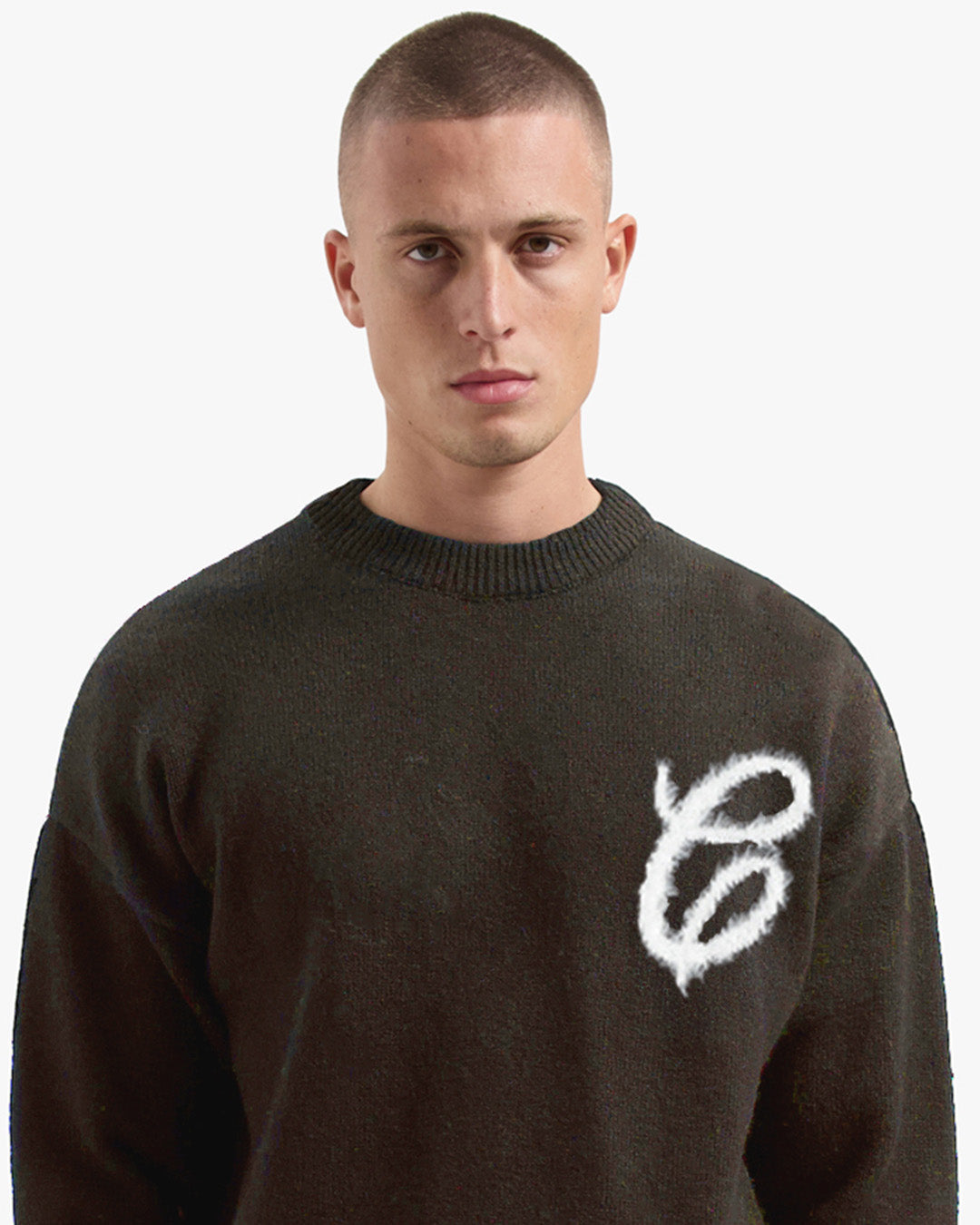 CROYEZ FLUFFY ESSENCE KNIT SWEATER | BROWN