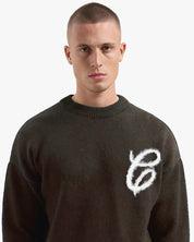 CROYEZ FLUFFY ESSENCE KNIT SWEATER | BROWN