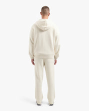 CROYEZ FLUFFY ESSENCE KNIT ZIP-HOODIE | CREAM
