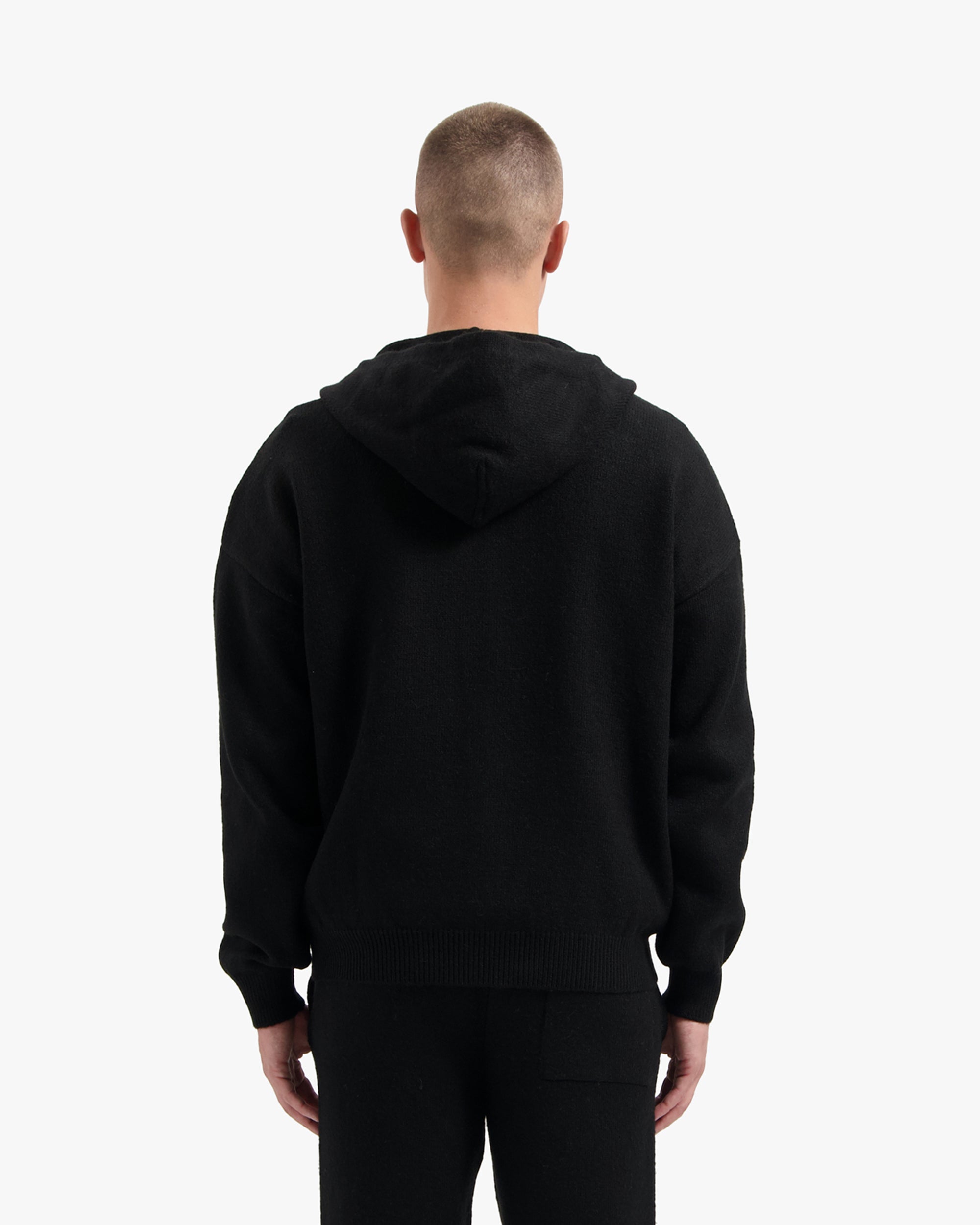 Croyez Fluffy Essence Knit Zip Set | Black