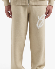 CROYEZ FLUFFY ESSENCE KNIT SWEATPANTS | SAND