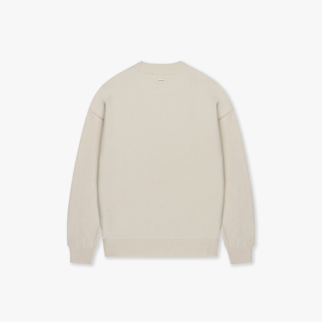 CROYEZ FLUFFY ESSENCE KNIT SWEATER | CREAM