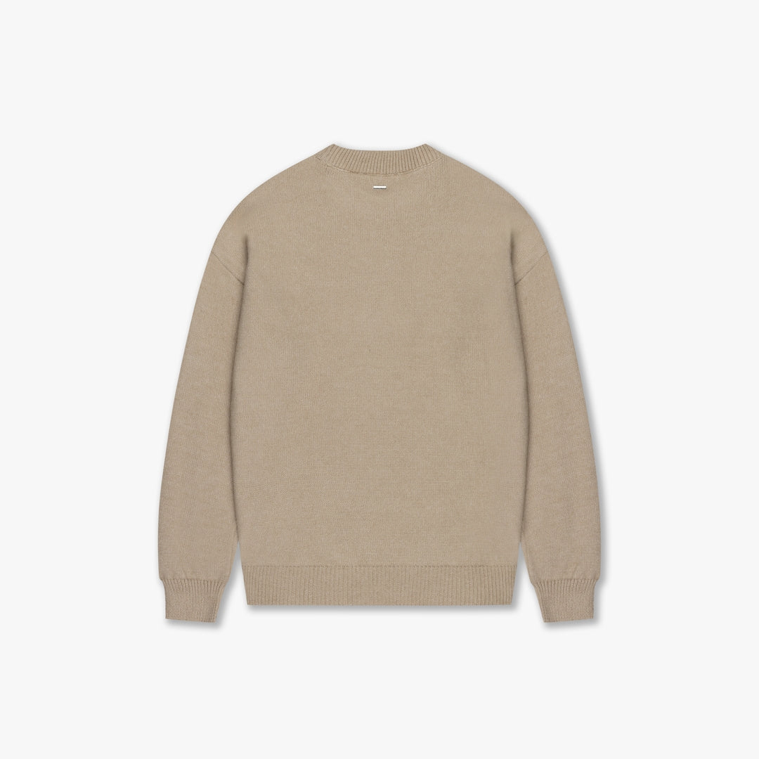 CROYEZ FLUFFY ESSENCE KNIT SWEATER | SAND