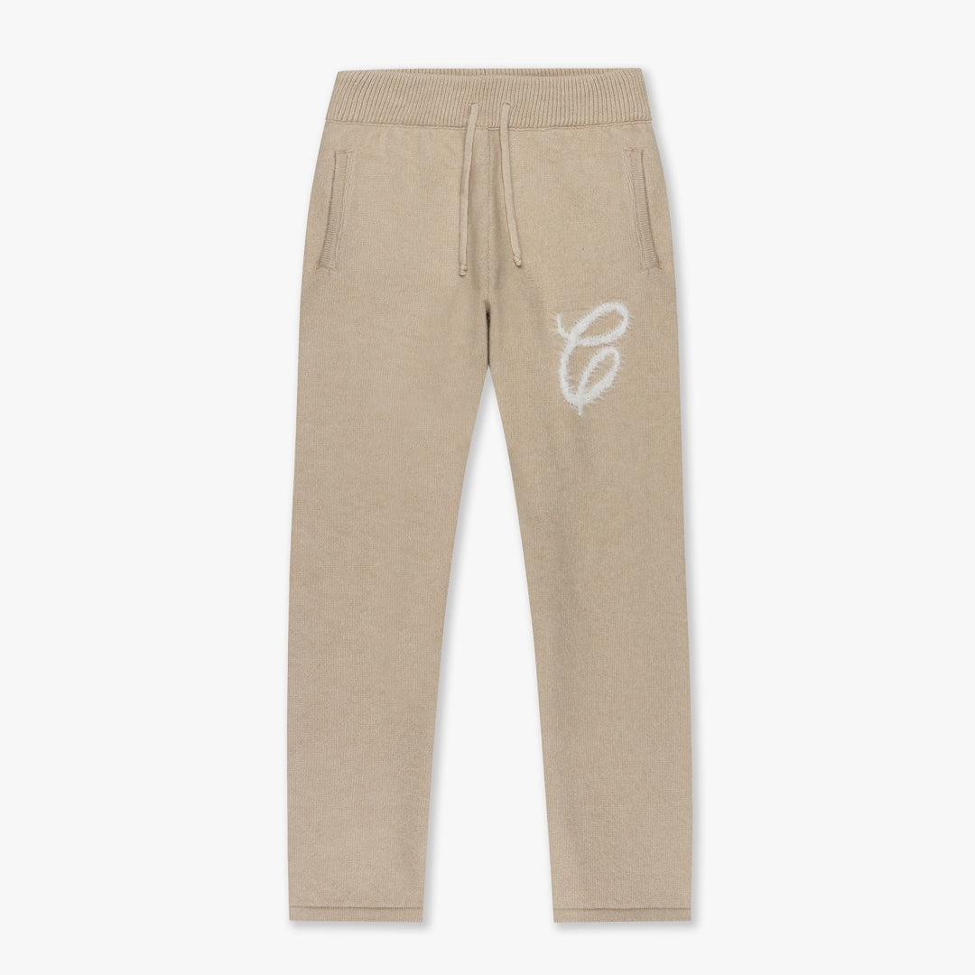  CROYEZ FLUFFY ESSENCE KNIT SWEATPANTS | SAND