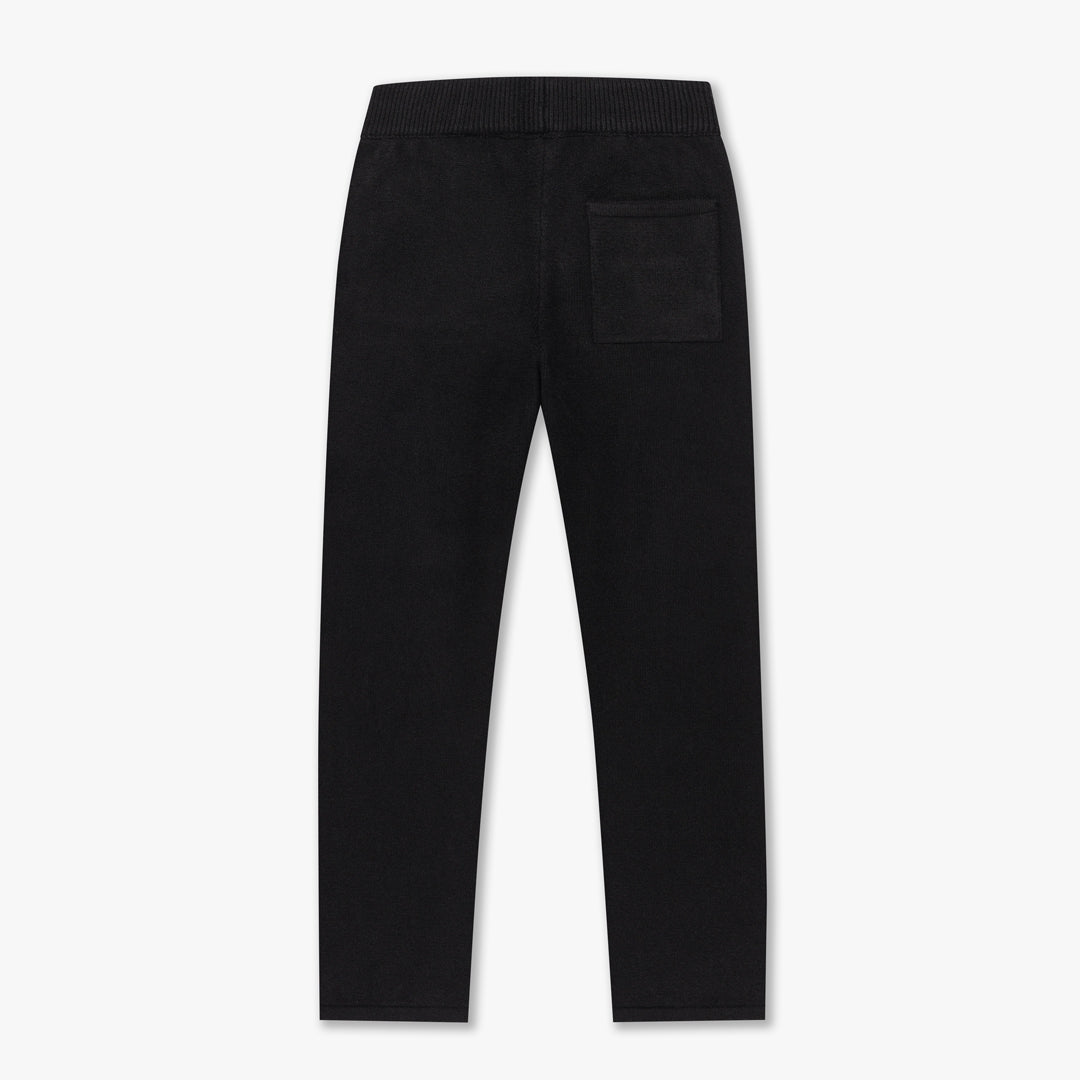 CROYEZ FLUFFY ESSENCE KNIT SWEATPANTS | BLACK
