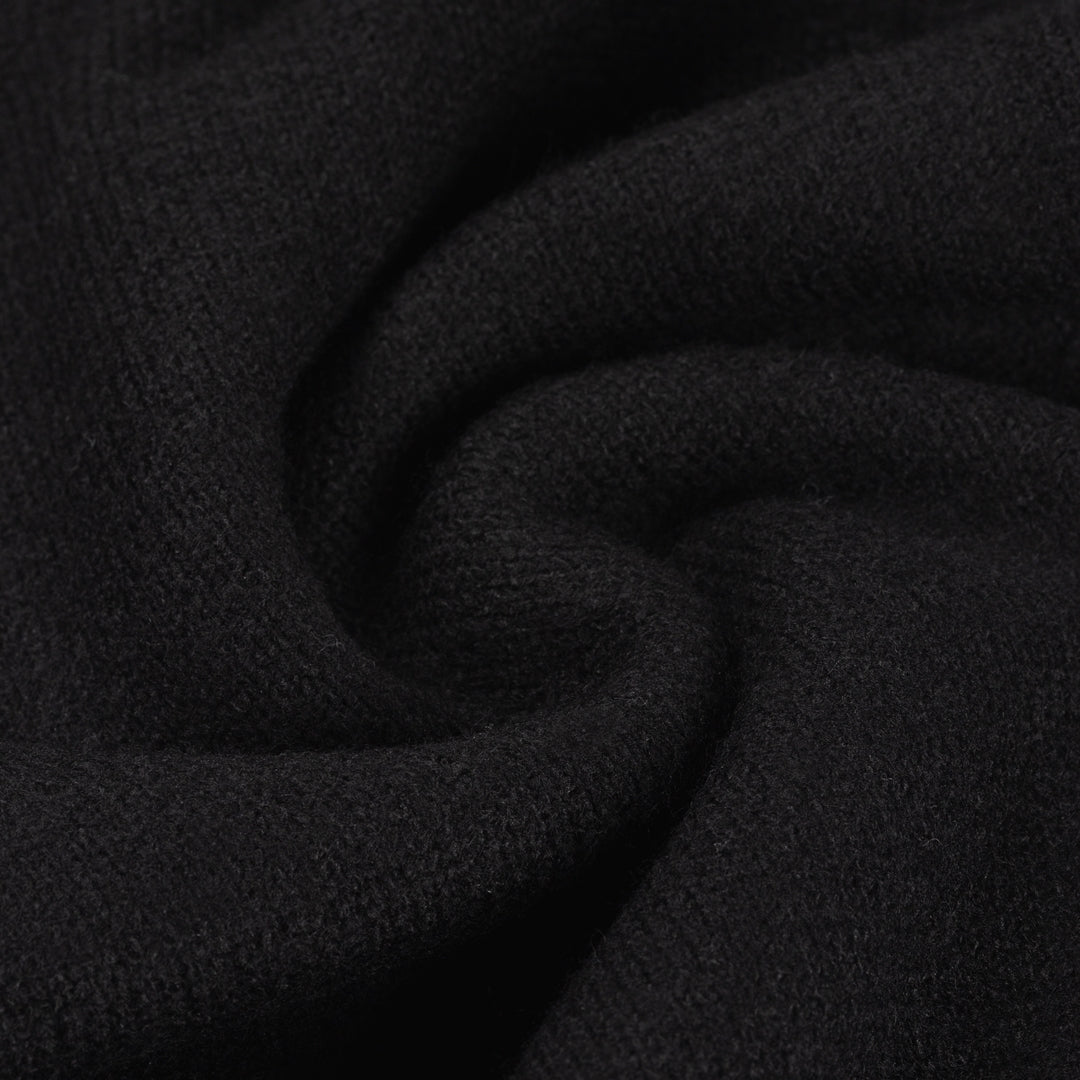 CROYEZ FLUFFY ESSENCE KNIT SWEATPANTS | BLACK