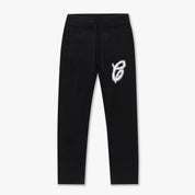 CROYEZ FLUFFY ESSENCE KNIT SWEATPANTS | BLACK