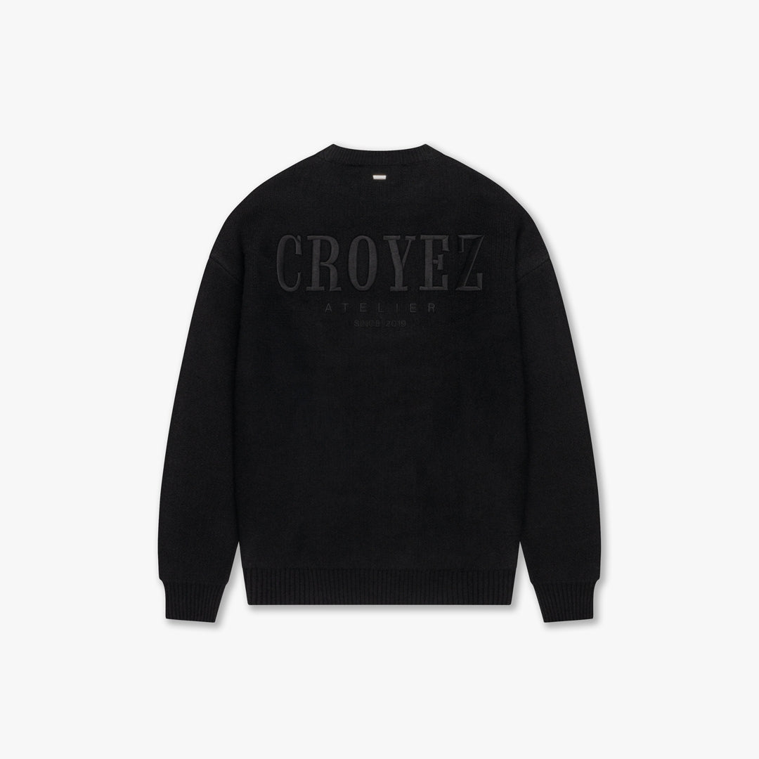 CROYEZ GALLERY KNIT SWEATER | BLACK