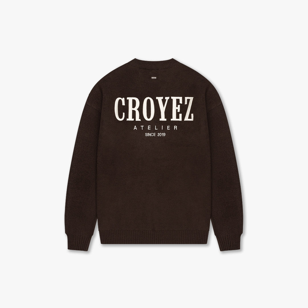 CROYEZ GALLERY KNIT SWEATER | BROWN