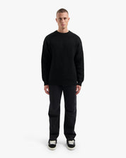 CROYEZ GALLERY KNIT SWEATER | BLACK