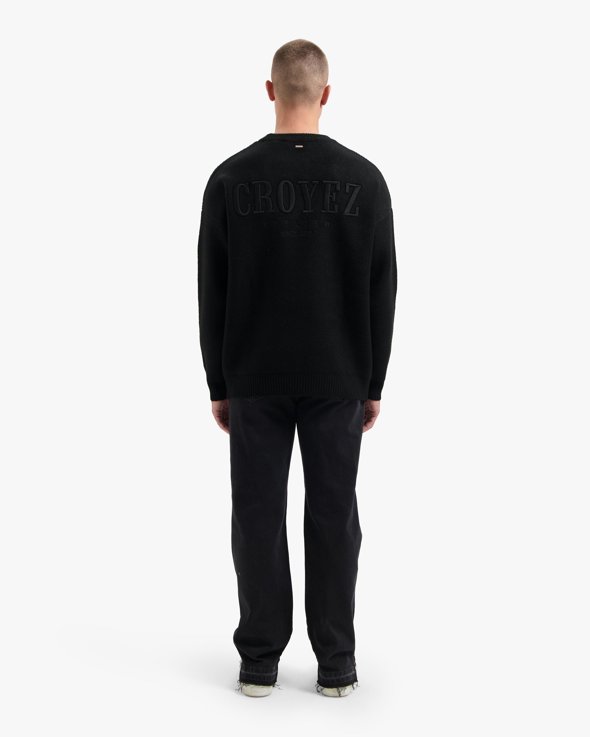 CROYEZ GALLERY KNIT SWEATER | BLACK
