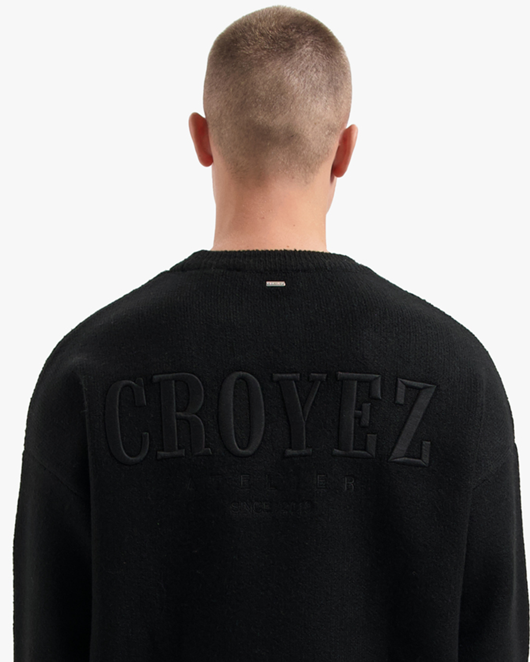 CROYEZ GALLERY KNIT SWEATER | BLACK