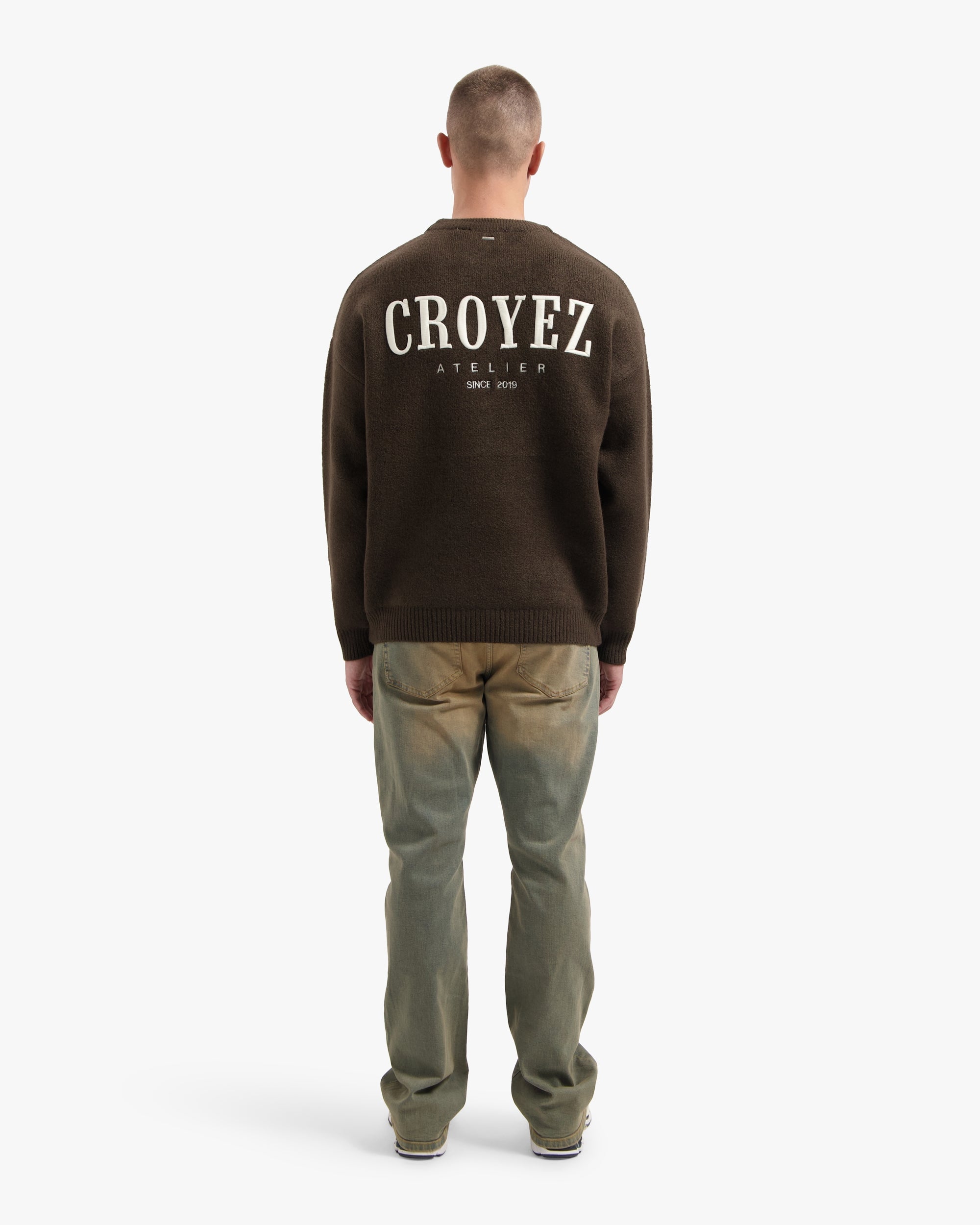 CROYEZ GALLERY KNIT SWEATER | BROWN