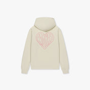 CROYEZ STITCHED HEART HOODIE | OFF-WHITE
