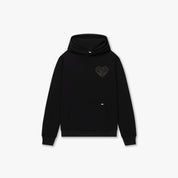CROYEZ STITCHED HEART HOODIE | BLACK