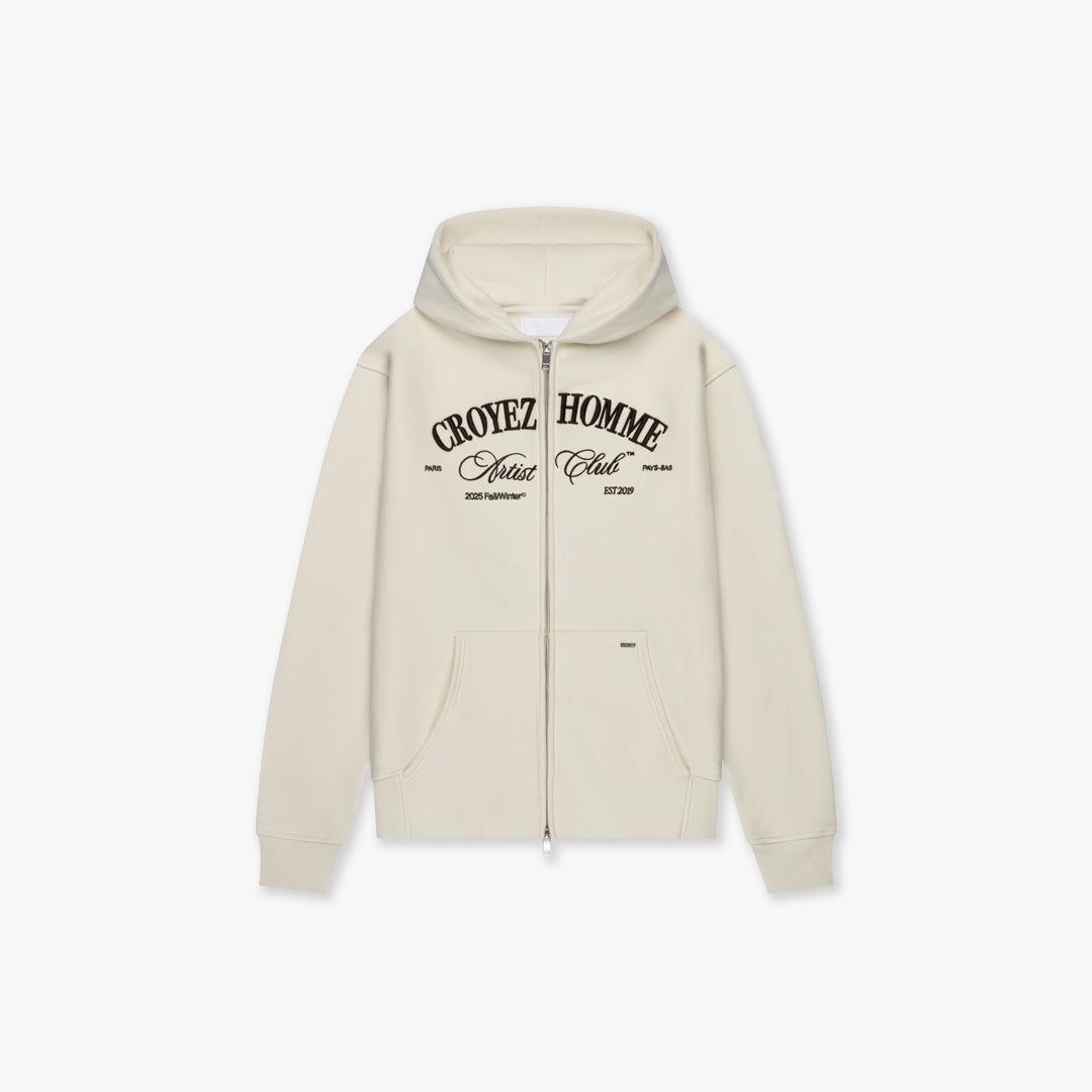 CROYEZ ARTIST CLUB ZIP-HOODIE | OFF-WHITE