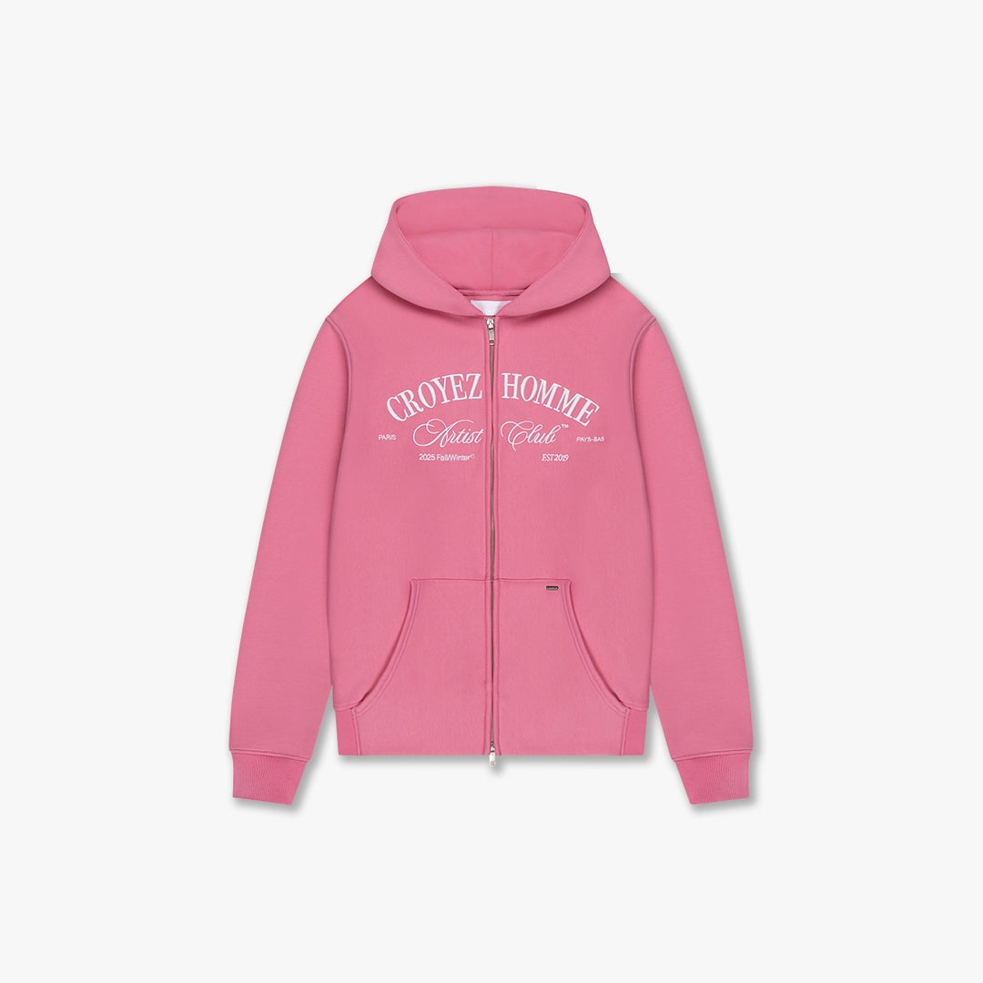  CROYEZ ARTIST CLUB ZIP-HOODIE | PINK