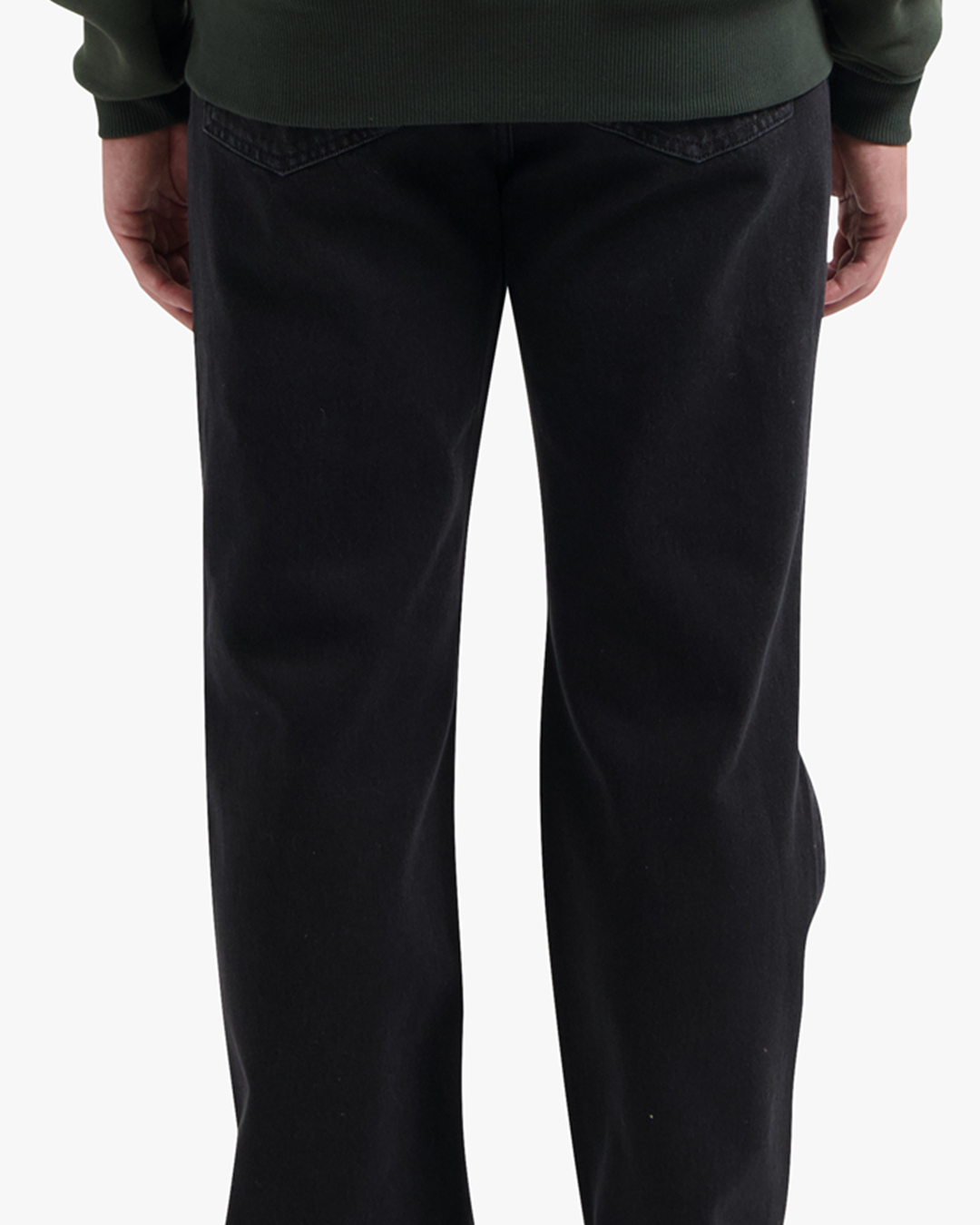 CROYEZ CD1 STEPPED HEM JEANS | BLACK