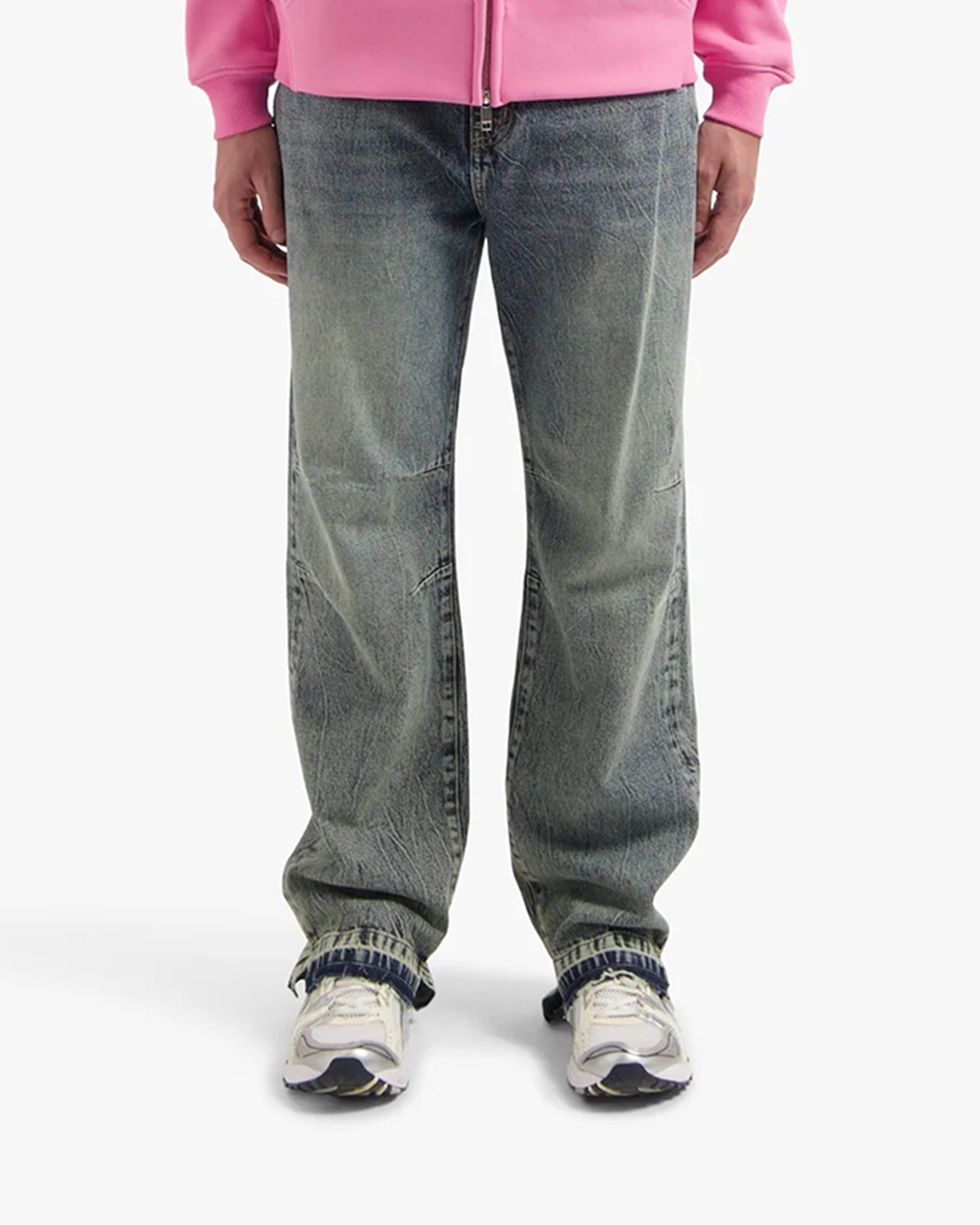 CROYEZ CD1 STEPPED HEM JEANS | LIGHT BLUE